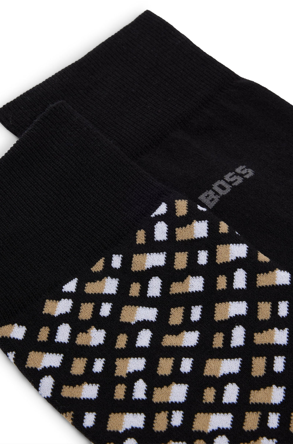 BOSS  Socks in Cotton Mix - 2P RS MONOGRAM CC 10259858 01-50515141- Concorde Fashion#color_black-001