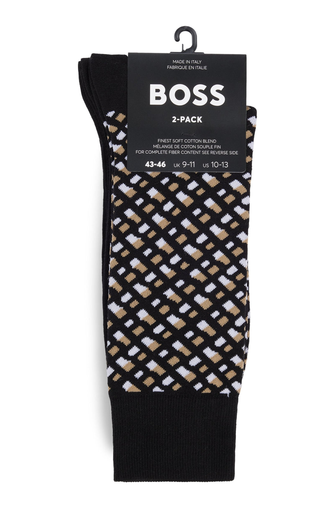 BOSS  Socks in Cotton Mix - 2P RS MONOGRAM CC 10259858 01-50515141- Concorde Fashion#color_black-001