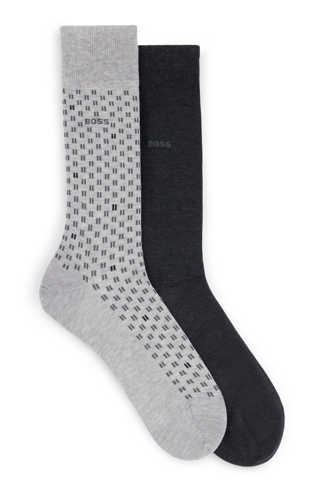 BOSS  Socks in Cotton Mix - 2P RS MINI TILE MC 10259872 01-50515120- Concorde Fashion#color_silver-040