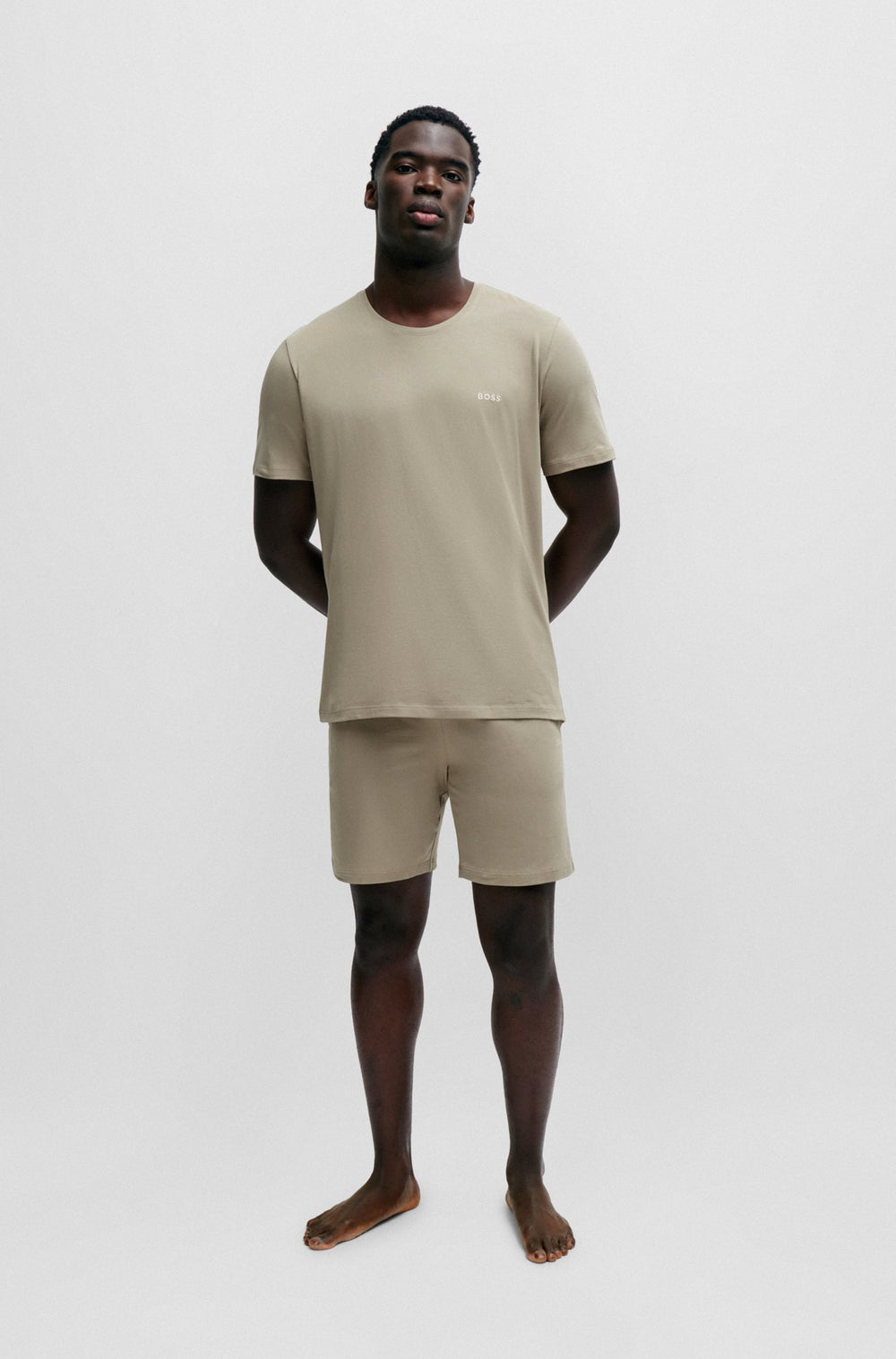 BOSS Regular Fit T-Shirts in Cotton Mix - MIX&MATCH T-SHIRT R 10259900 01-50515312- Concorde Fashion#color_beige-255