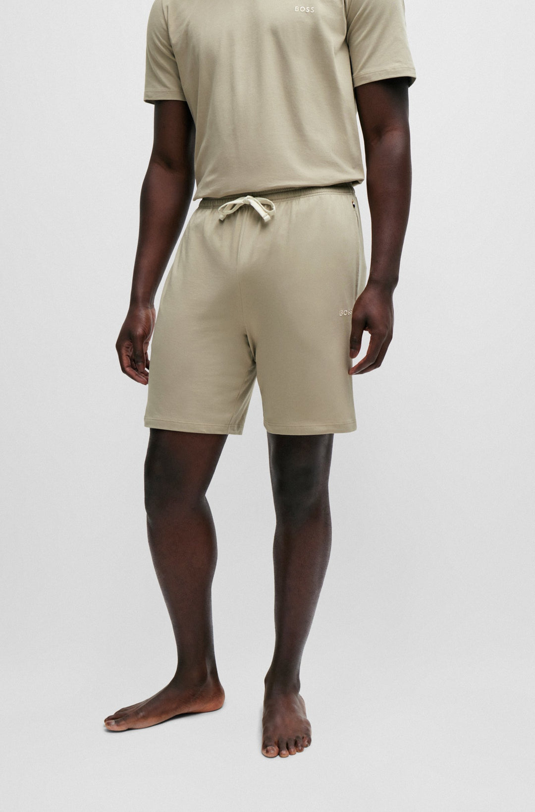 BOSS  Shorts in Cotton Mix - MIX&MATCH SHORT CW 10259900 01-50515314- Concorde Fashion#color_beige-255