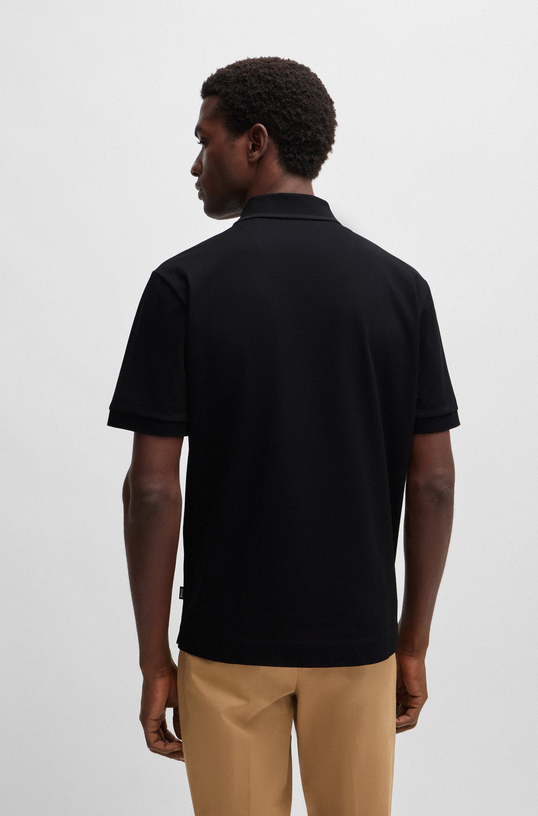 BOSS Regular Fit Polos in Cotton - PARLAY 210 10259941 01-50512112- Concorde Fashion#color_black-001