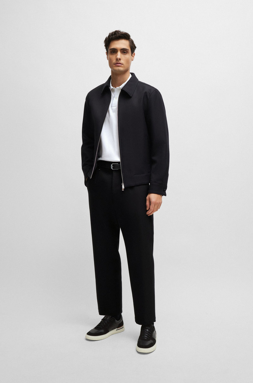 BOSS Regular Fit Polos in Cotton - PARLAY 210 10259941 01-50512112- Concorde Fashion#color_white-100