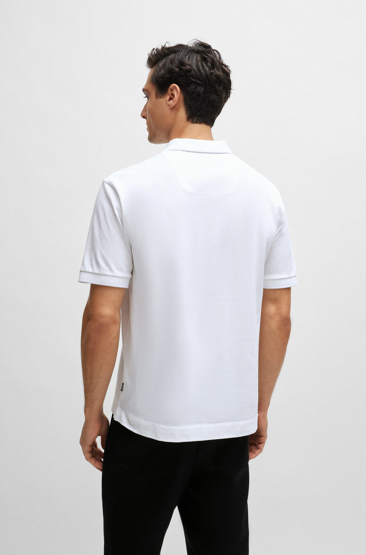 BOSS Regular Fit Polos in Cotton - PARLAY 210 10259941 01-50512112- Concorde Fashion#color_white-100