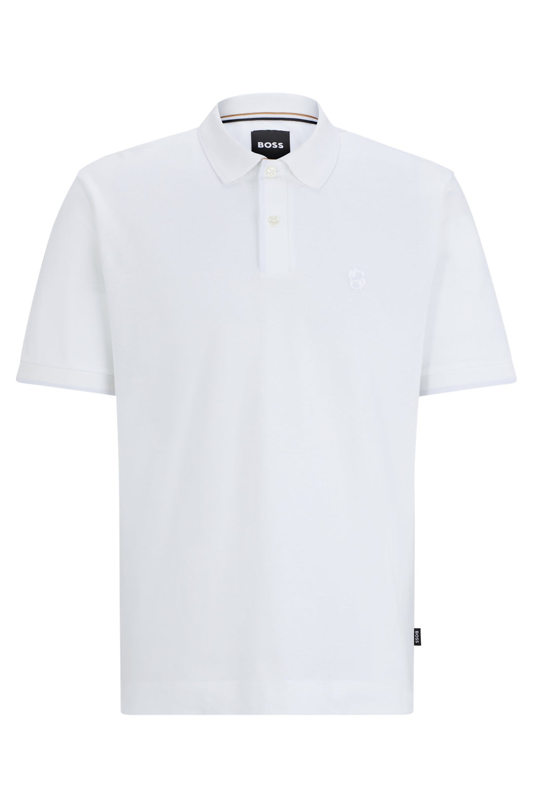 BOSS Regular Fit Polos in Cotton - PARLAY 210 10259941 01-50512112- Concorde Fashion#color_white-100