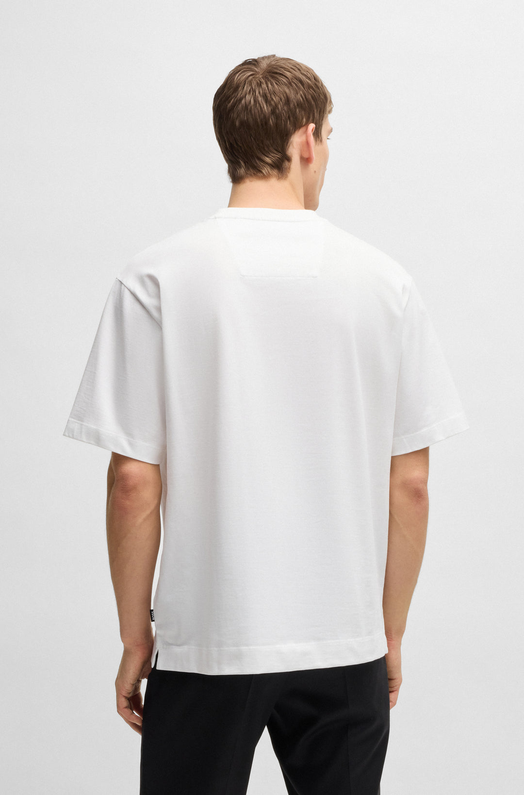 BOSS T-Shirts Oversize Fit in Cotton - C-TAMES 23 10259943 01-50518743- Concorde Fashion#color_white-100