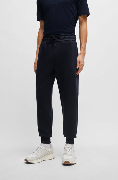 BOSS Regular Fit Jogging Pants in Cotton Mix - P-LARSEN 60 10259944 01-50512711- Concorde Fashion#color_navy-404