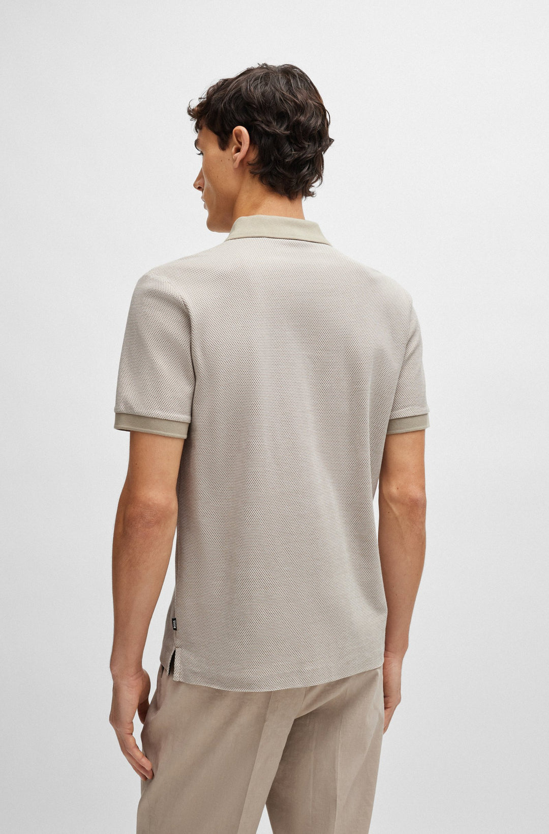 BOSS Slim Fit Polos in Cotton - PHILLIPSON 37 10259971 01-50513580- Concorde Fashion#color_beige-255