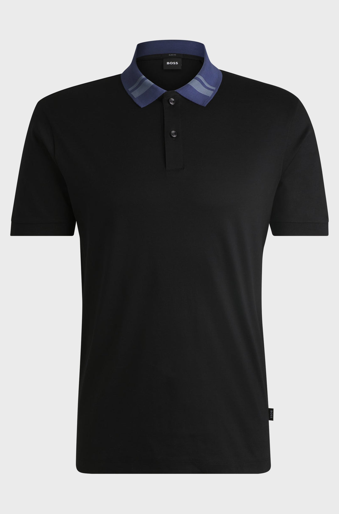 BOSS Polos Slim Fit in Cotton - H-PHILLIPSON 117 10260025 01-50521127- Concorde Fashion#color_black-001