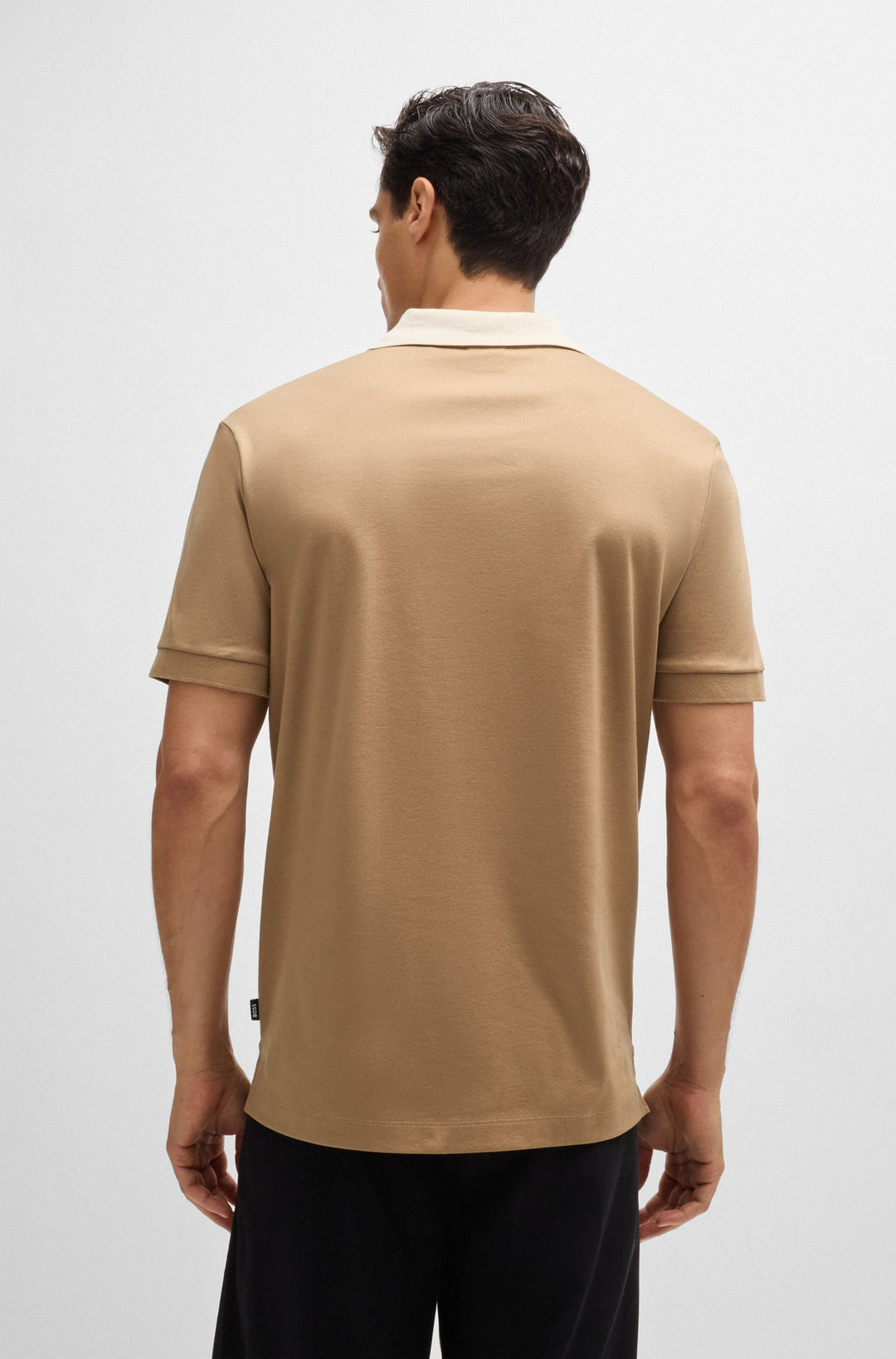 BOSS Polos Slim Fit in Cotton - H-PHILLIPSON 117 10260025 01-50521127- Concorde Fashion#color_beige-282