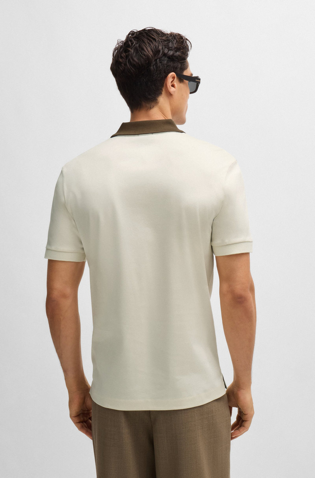 BOSS Polos Slim Fit in Cotton - H-PHILLIPSON 117 10260025 01-50521127- Concorde Fashion#color_white-131