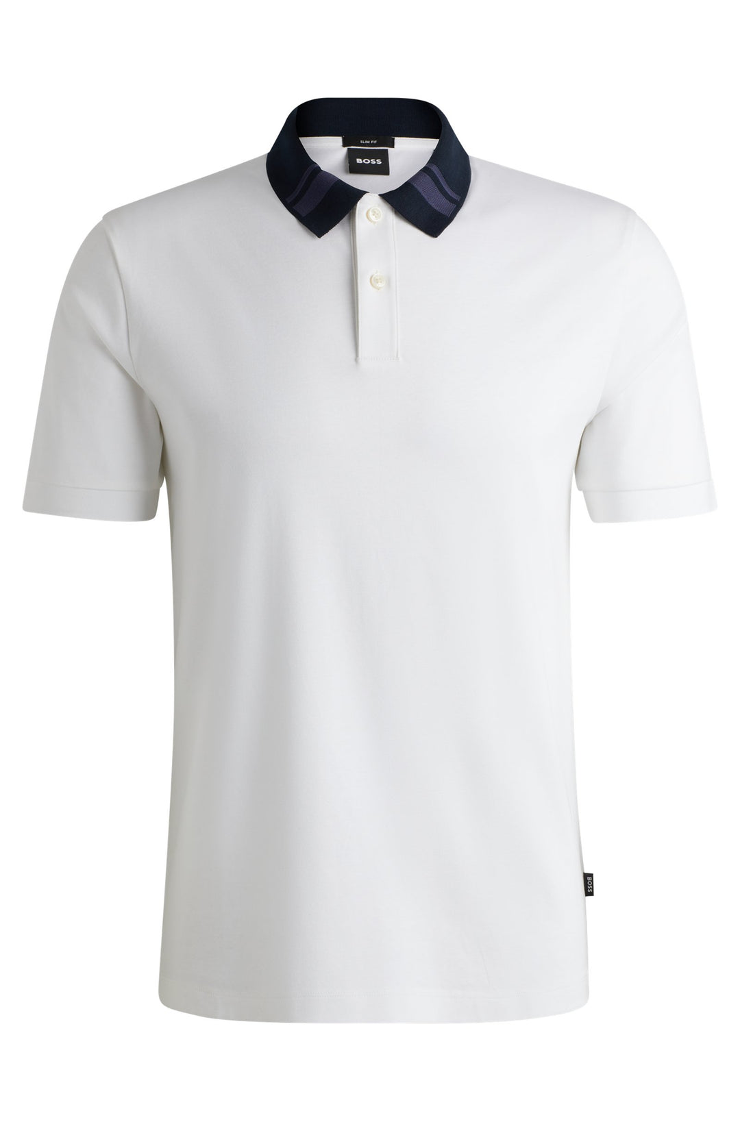 BOSS Polos Slim Fit in Cotton - H-PHILLIPSON 117 10260025 01-50521127- Concorde Fashion#color_white-100