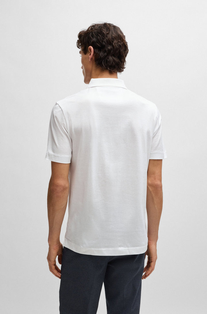 BOSS Regular Fit Polos in Cotton Mix - P-PARAS 365 10260031 01-50512686- Concorde Fashion#color_white-100