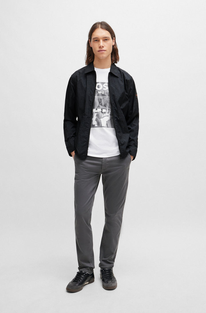 BOSS Regular Fit T-Shirts in Cotton - TE_BOSSTICKET 10260073 01-50515829- Concorde Fashion#color_white-101