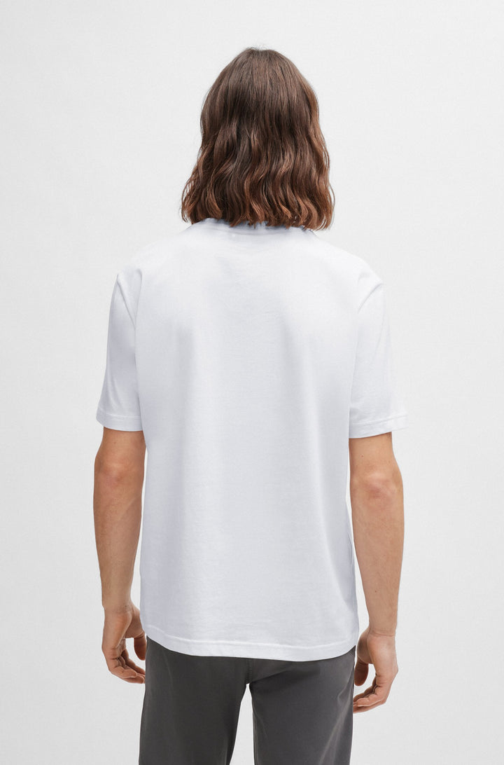 BOSS Regular Fit T-Shirts in Cotton - TE_BOSSTICKET 10260073 01-50515829- Concorde Fashion#color_white-101