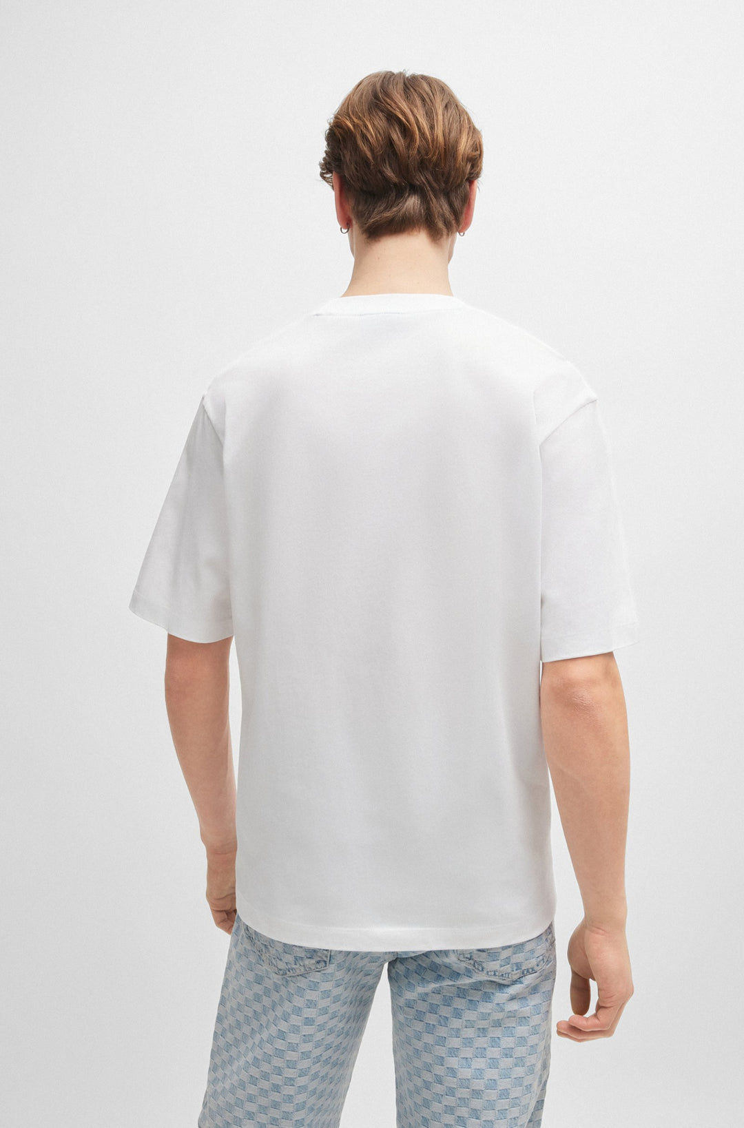 HUGO T-Shirts Regular Fit in Cotton - NALUMBER 10260122 01-50519328- Concorde Fashion#color_white-100