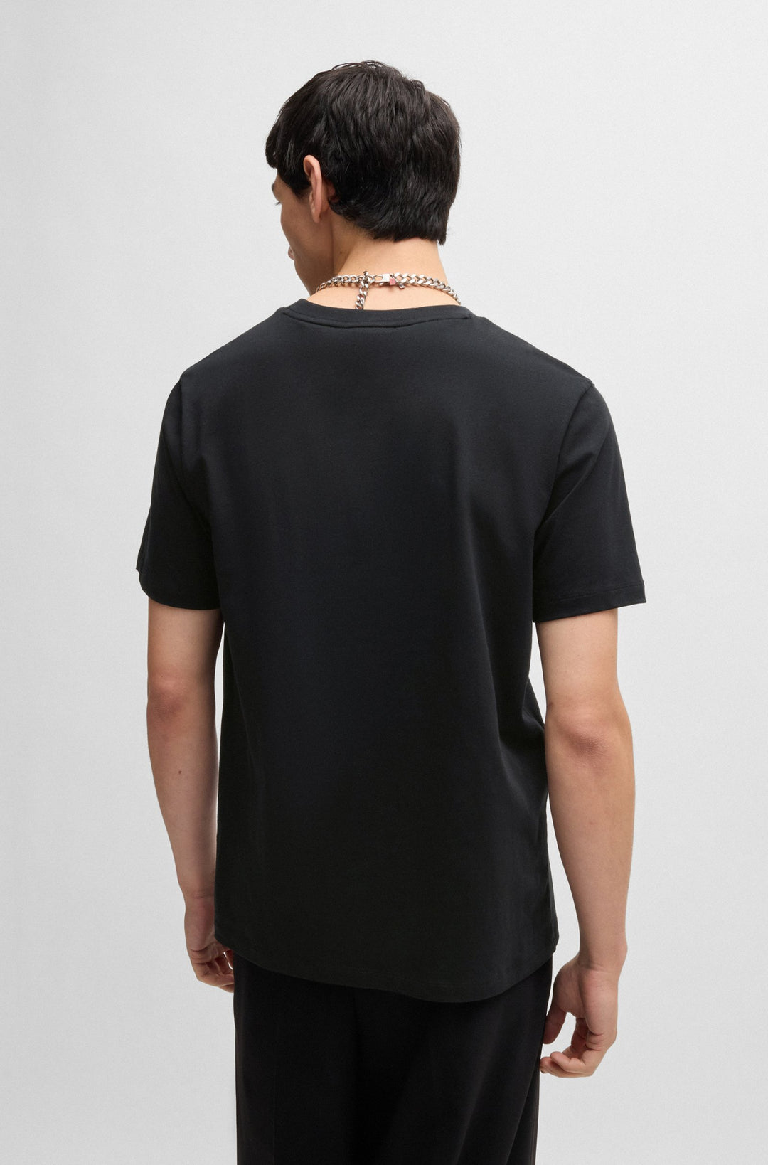 HUGO T-Shirts Regular Fit in Cotton - DULIVE_U244 10260122 01-50523999- Concorde Fashion#color_black-001