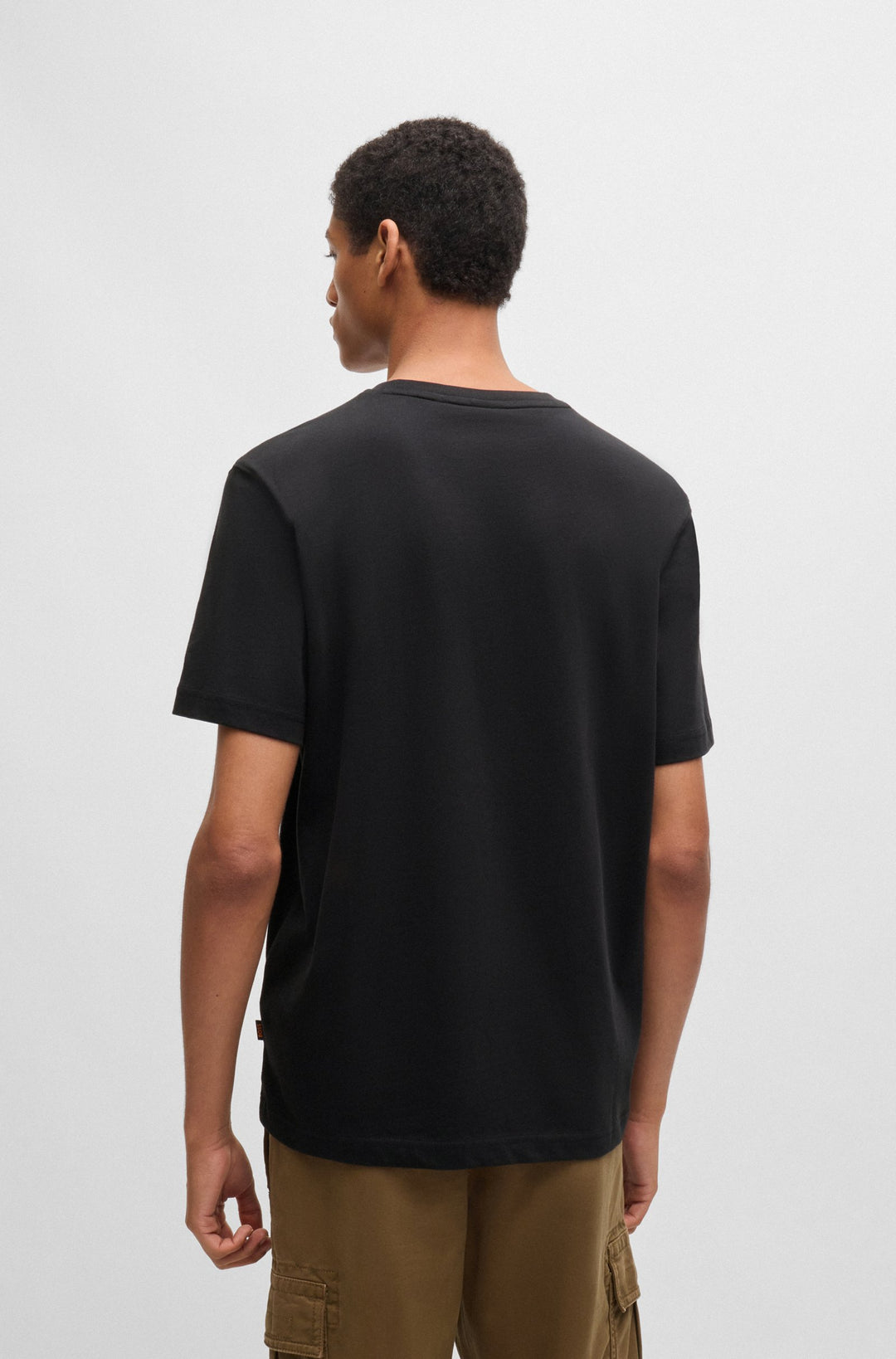 BOSS T-Shirts Regular Fit in Cotton - TE_MOON 10260136 01-50528189- Concorde Fashion#color_black-001
