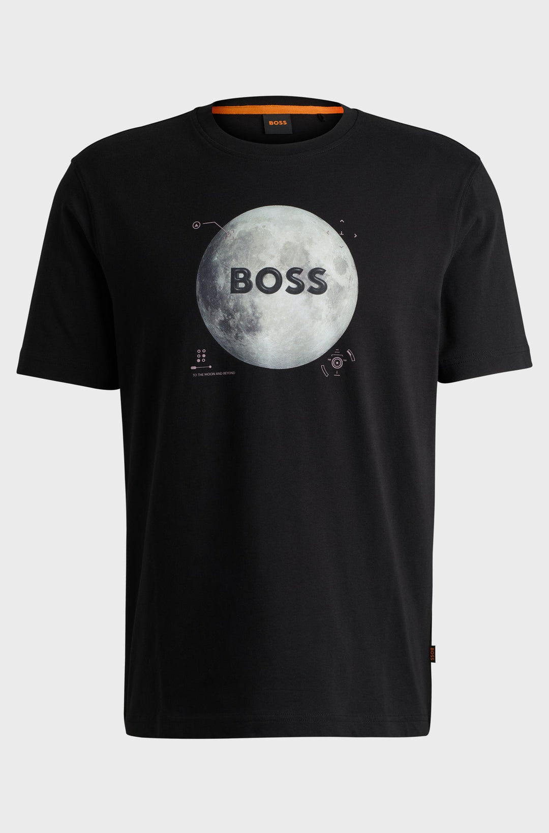 BOSS T-Shirts Regular Fit in Cotton - TE_MOON 10260136 01-50528189- Concorde Fashion#color_black-001