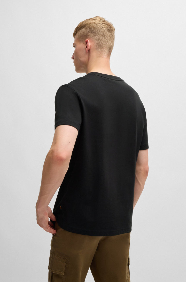 BOSS T-Shirts Regular Fit in Cotton - TE_MINERAL 10260136 01-50528212- Concorde Fashion#color_black-002
