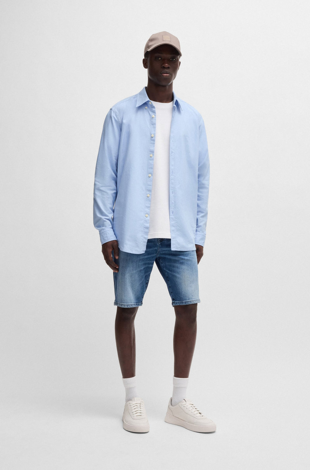 BOSS T-Shirts Relaxed Fit in Cotton - TE_FISHPATCH 10260136 01-50539195- Concorde Fashion#color_white-100