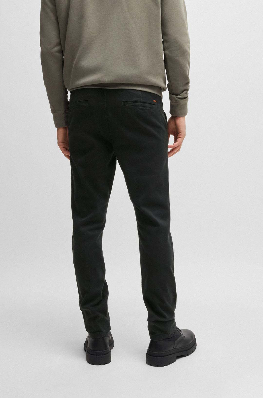 BOSS Trousers Slim Fit in Cotton Mix - CHINO_SLIM 10260139 01-50518468- Concorde Fashion#color_black-001