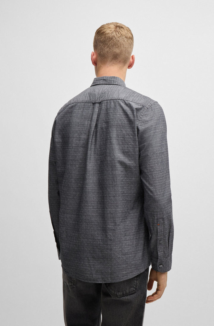 BOSS Casual Shirts Regular Fit in Cotton - RICKERT_M 10260277 01-50520061- Concorde Fashion#color_black-001