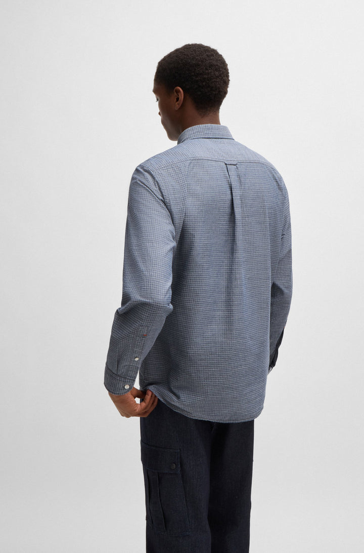 BOSS Casual Shirts Regular Fit in Cotton - RICKERT_M 10260277 01-50520061- Concorde Fashion#color_blue-464