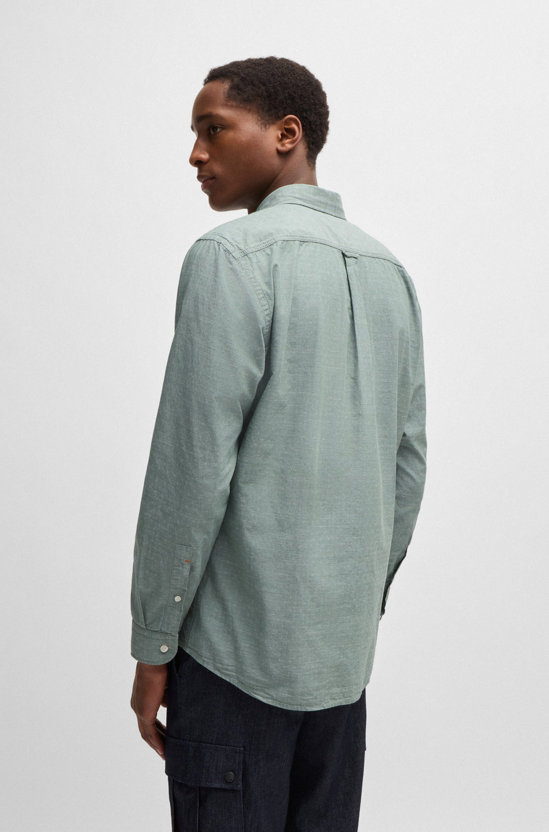BOSS Casual Shirts Regular Fit in Cotton - RICKERT_M 10260277 01-50520061- Concorde Fashion#color_green-341