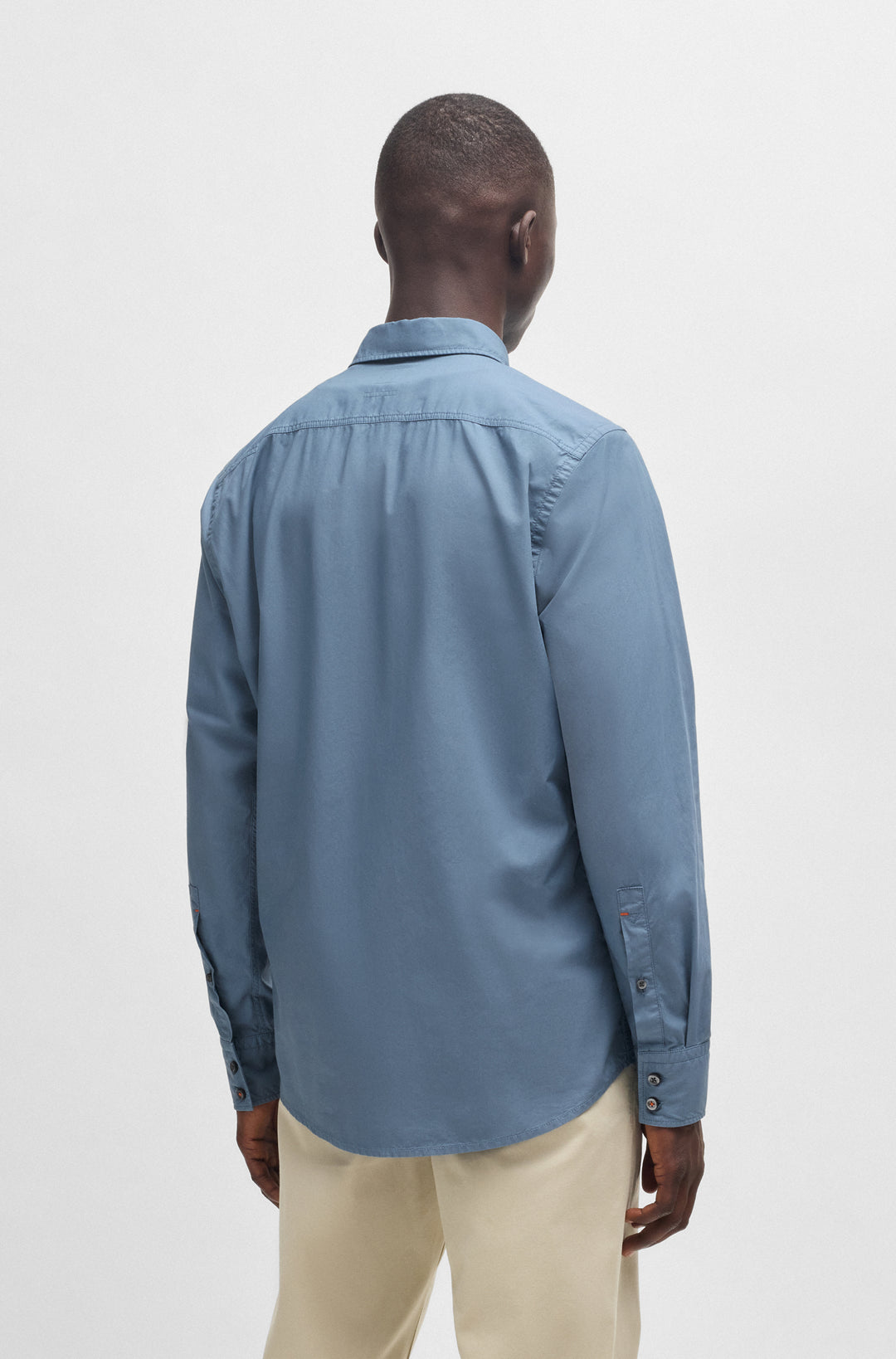 BOSS Casual Shirts Regular Fit in Cotton - RELEGANT_6_M 10260284 01-50518304- Concorde Fashion#color_blue-459