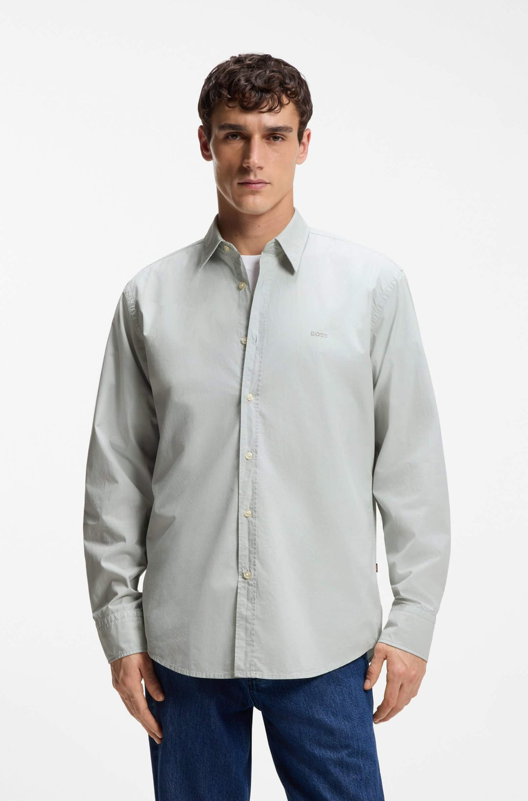 BOSS Casual Shirts Regular Fit - RELEGANT_6_M 50518304- Concorde Fashion#color_silver-043