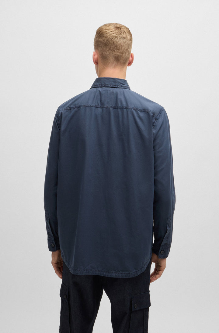 BOSS Casual Shirts Oversize Fit in Cotton - LOCKY_2_M 10260284 01-50519473- Concorde Fashion#color_navy-404