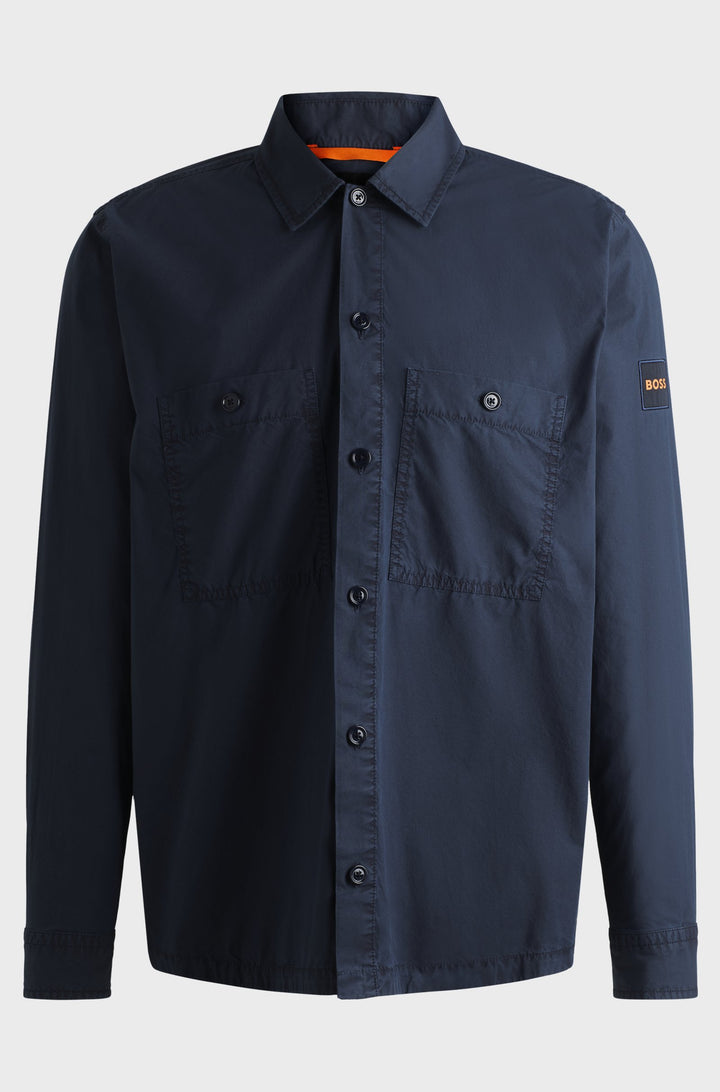 BOSS Casual Shirts Oversize Fit in Cotton - LOCKY_2_M 10260284 01-50519473- Concorde Fashion#color_navy-404