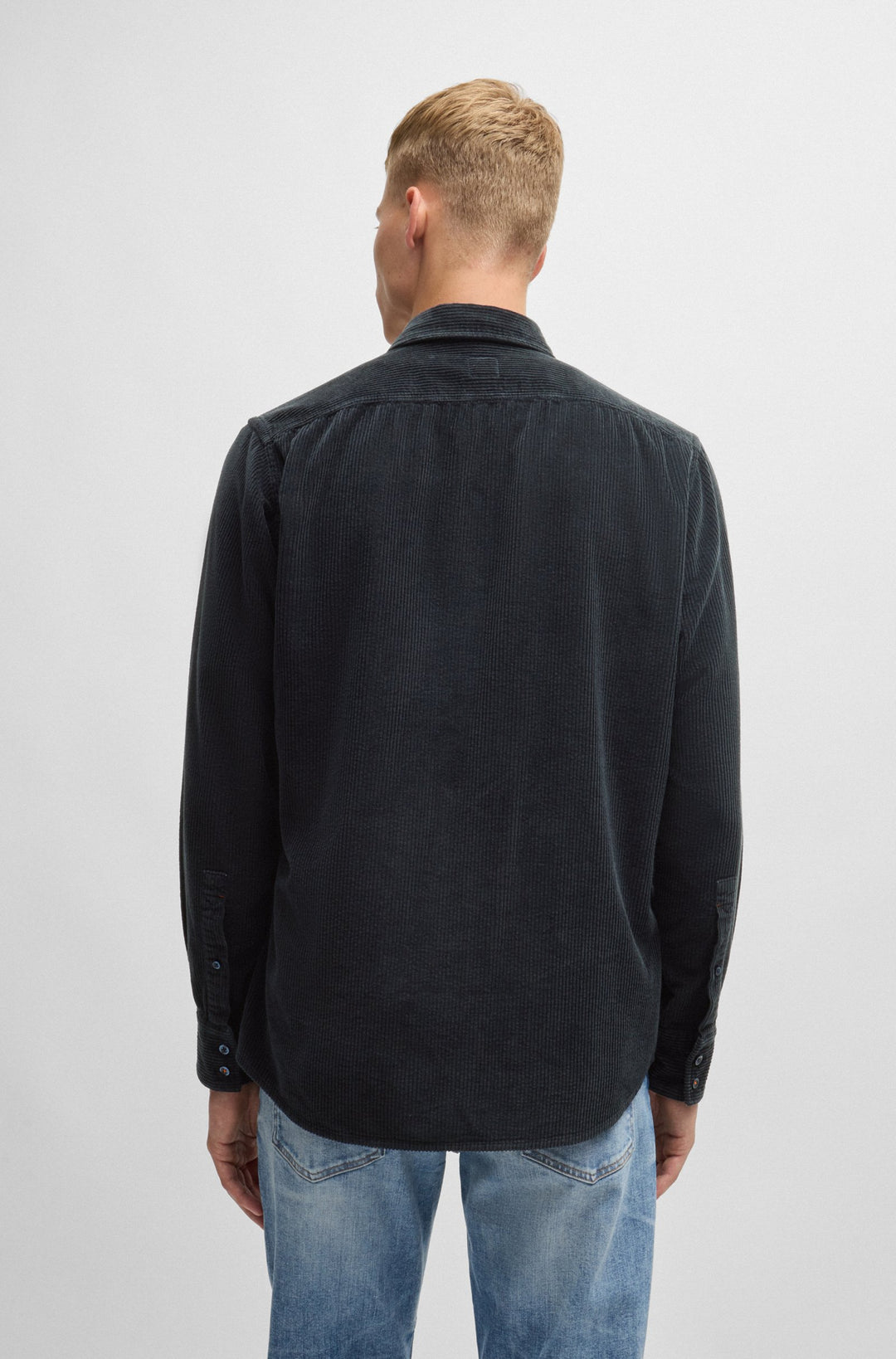 BOSS Casual Shirts Regular Fit in Cotton - RELEGANT_6_M 10260285 01-50524747- Concorde Fashion#color_navy-404