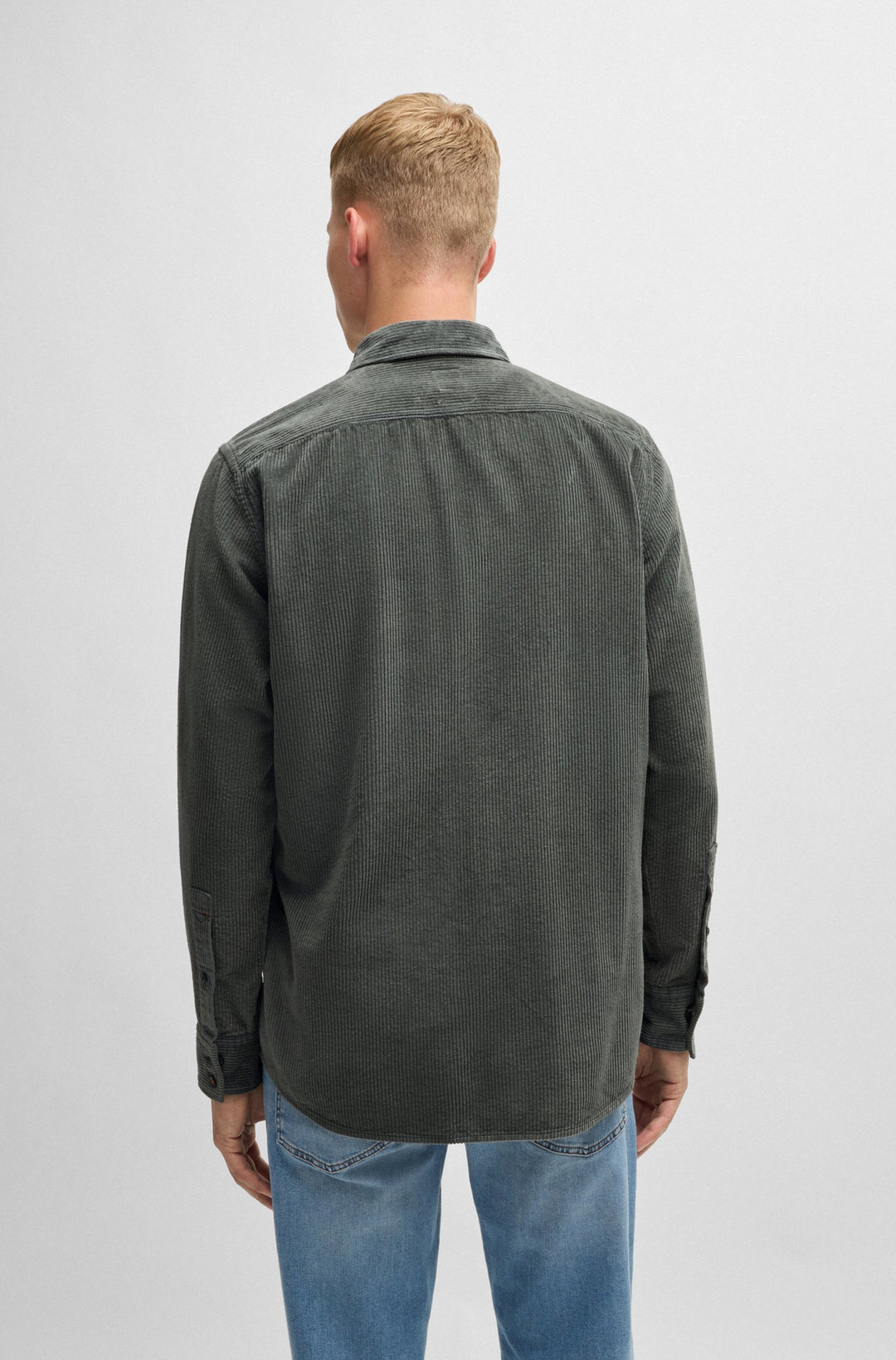 BOSS Casual Shirts Regular Fit in Cotton - RELEGANT_6_M 10260285 01-50524747- Concorde Fashion#color_grey-076