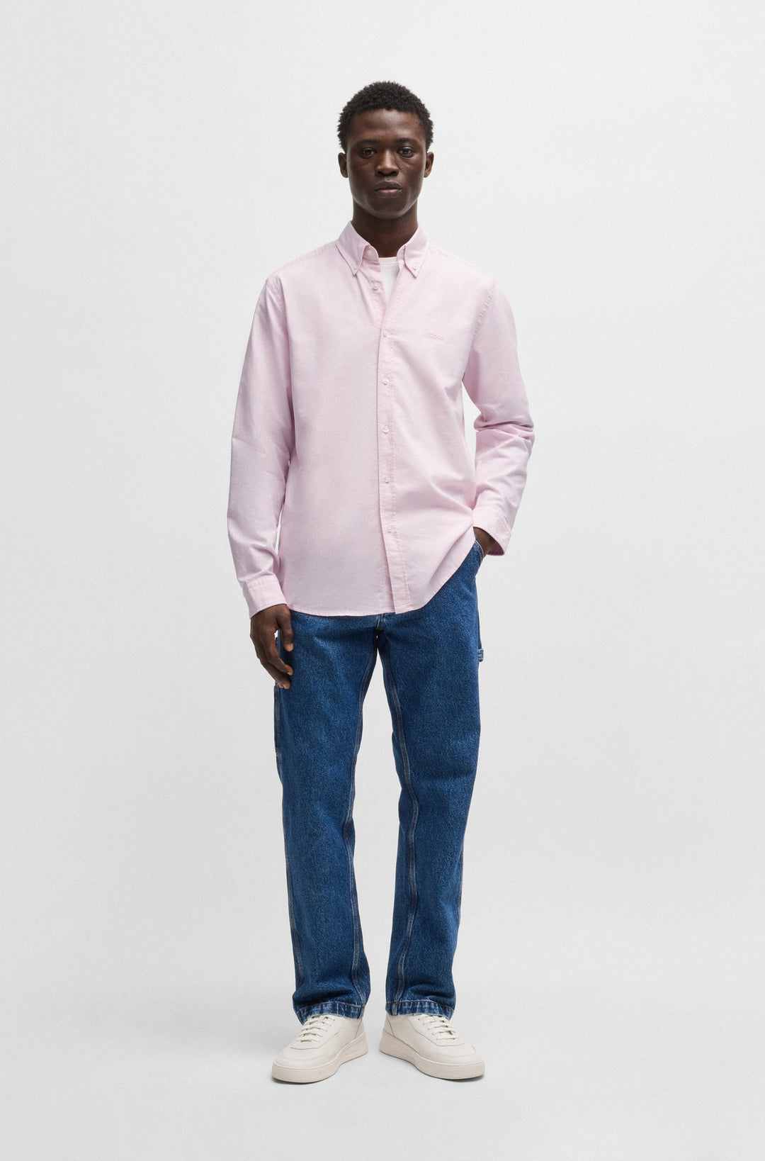 BOSS Casual Shirts Regular Fit in Cotton - RICKERT_M 10260292 01-50519707- Concorde Fashion#color_pink-682