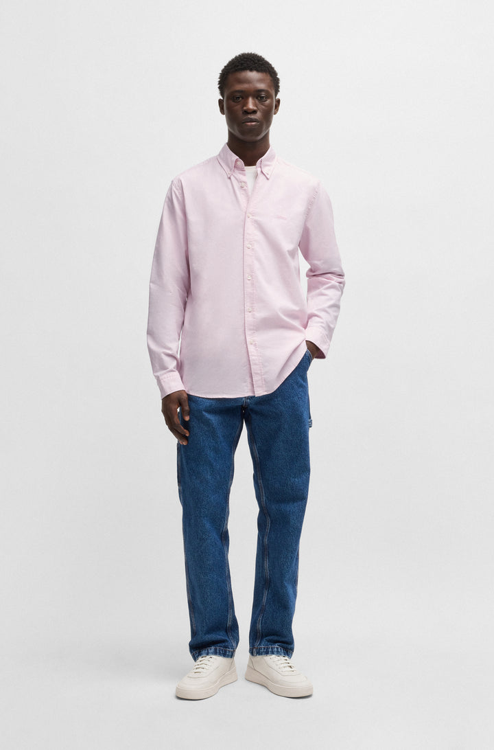 BOSS Casual Shirts Regular Fit in Cotton - RICKERT_M 10260292 01-50519707- Concorde Fashion#color_pink-682