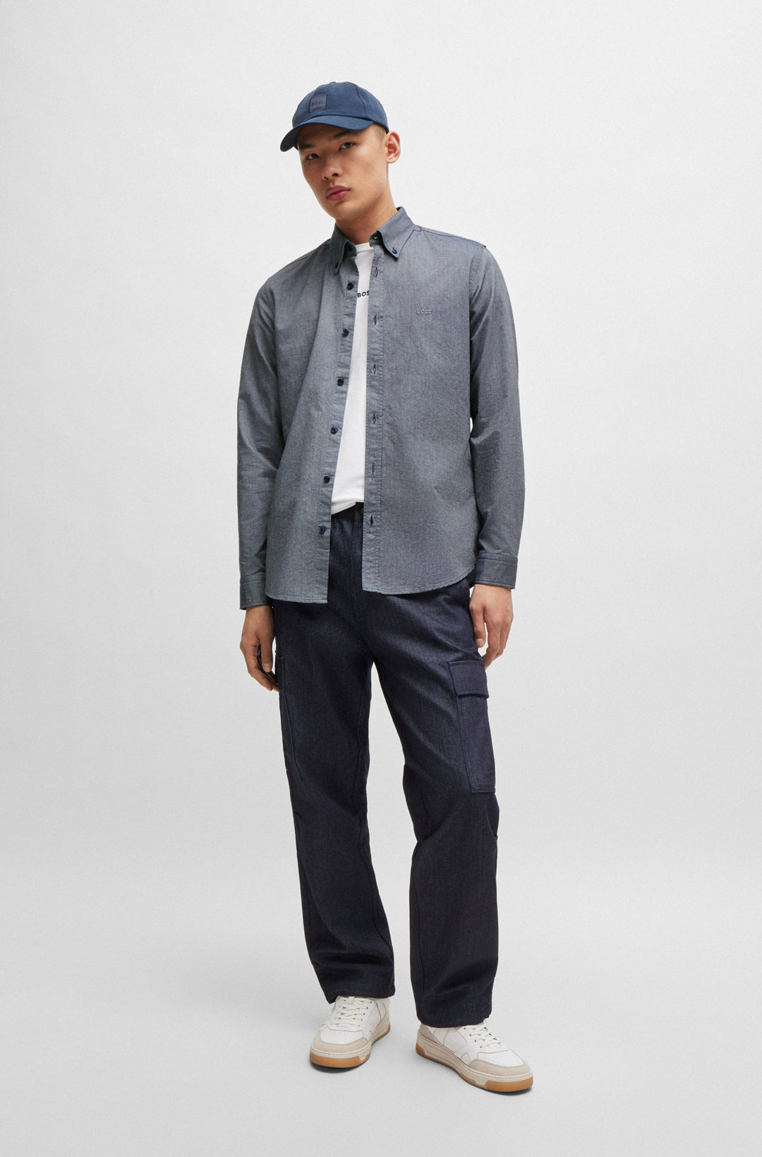 BOSS Casual Shirts Regular Fit in Cotton - RICKERT_M 10260292 01-50519707- Concorde Fashion#color_navy-418
