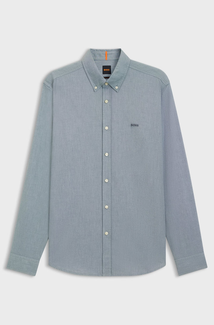 BOSS Casual Shirts Regular Fit in Cotton - RICKERT_M 10260292 01-50519707- Concorde Fashion#color_green-369