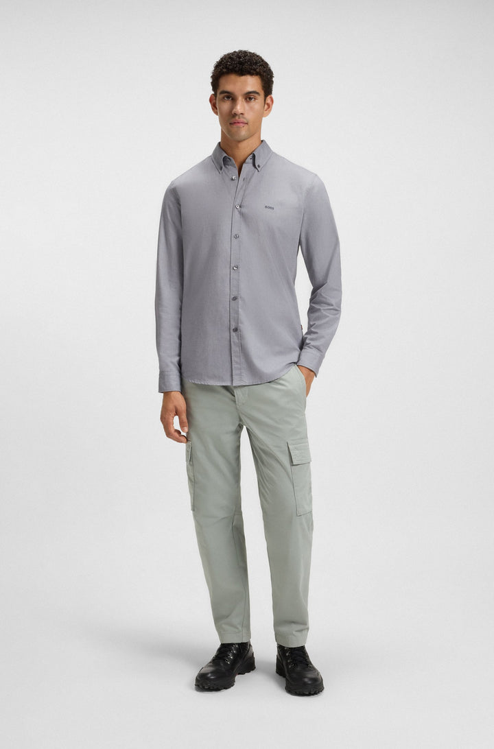 BOSS Casual Shirts Regular Fit in Cotton - RICKERT_M 10260292 01-50519707- Concorde Fashion#color_grey-062