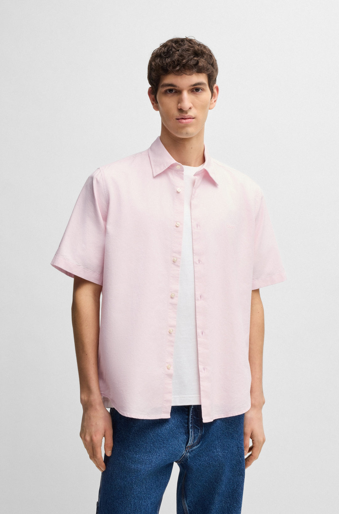 BOSS Casual Shirts Regular Fit in Cotton - RASH_2_M 10260292 01-50537332- Concorde Fashion#color_pink-682