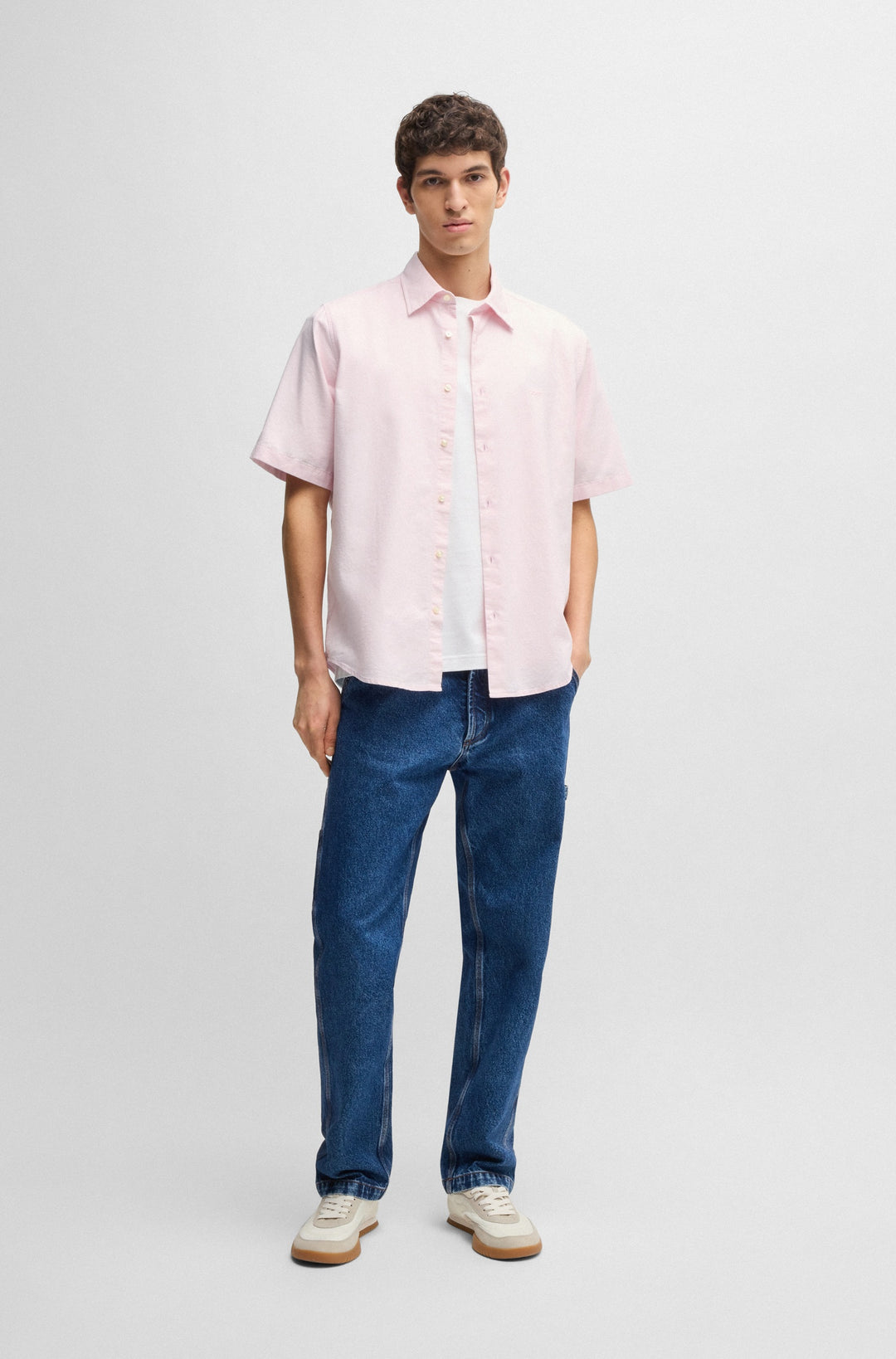 BOSS Casual Shirts Regular Fit in Cotton - RASH_2_M 10260292 01-50537332- Concorde Fashion#color_pink-682