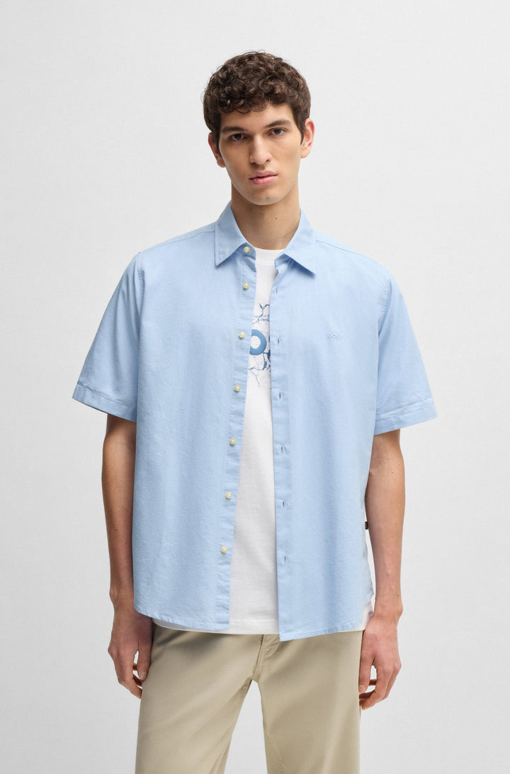BOSS Casual Shirts Regular Fit in Cotton - RASH_2_M 10260292 01-50537332- Concorde Fashion#color_blue-460