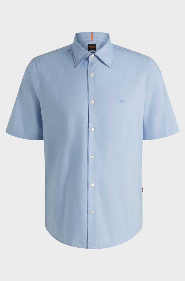 BOSS Casual Shirts Regular Fit in Cotton - RASH_2_M 10260292 01-50537332- Concorde Fashion#color_blue-460