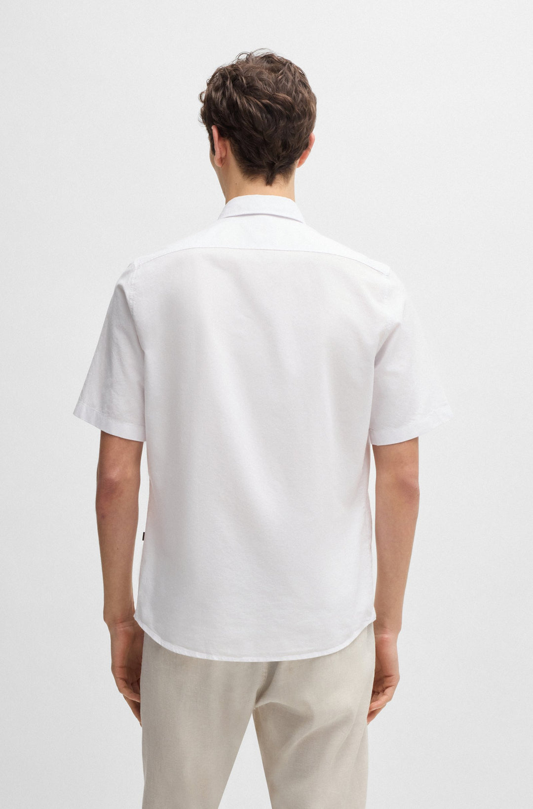 BOSS Casual Shirts Regular Fit in Cotton - RASH_2_M 10260292 01-50537332- Concorde Fashion#color_white-100
