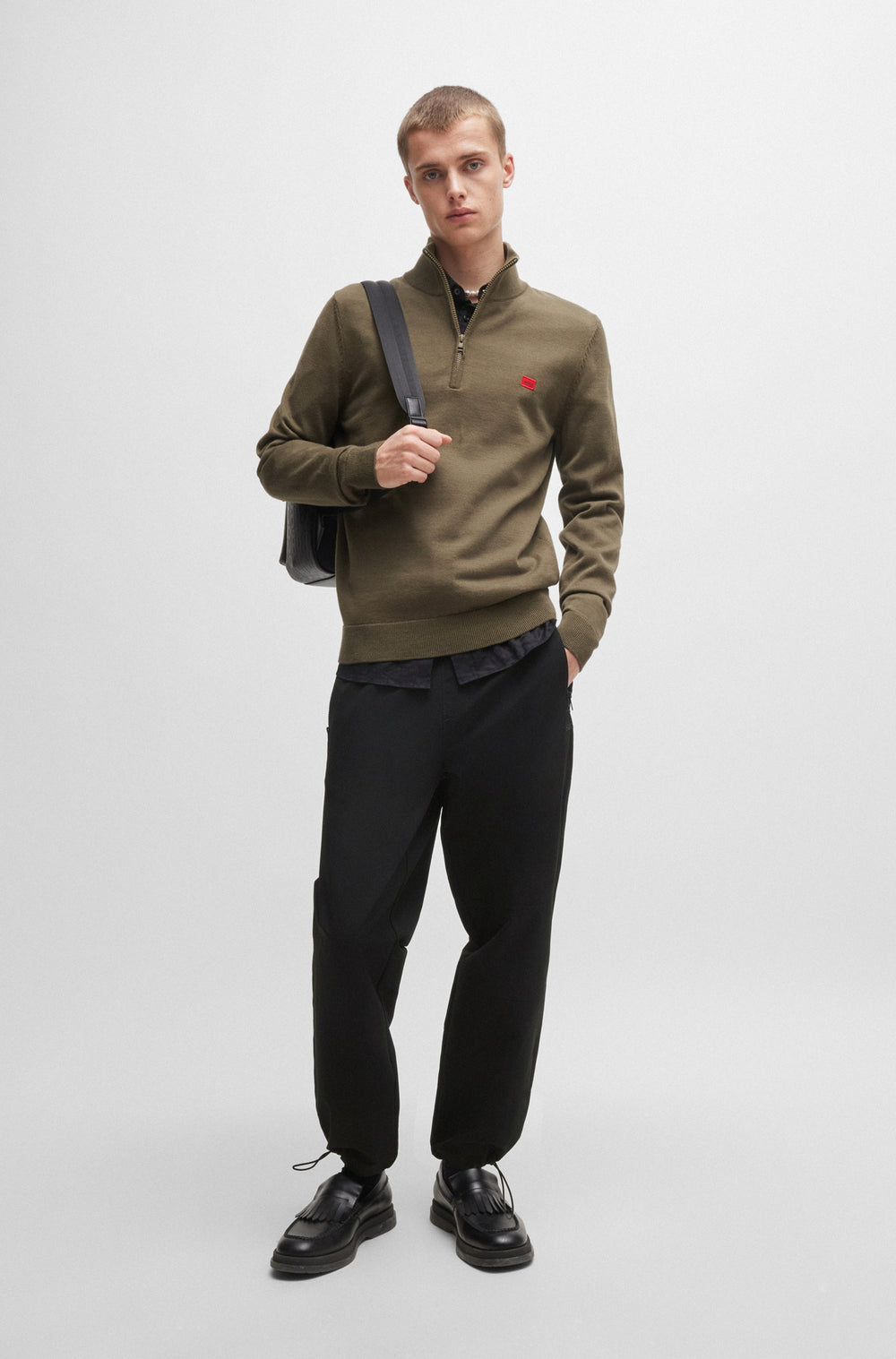 HUGO Trousers Regular Fit in Nylon - GENDO242 10260338 01-50516635- Concorde Fashion#color_black-001