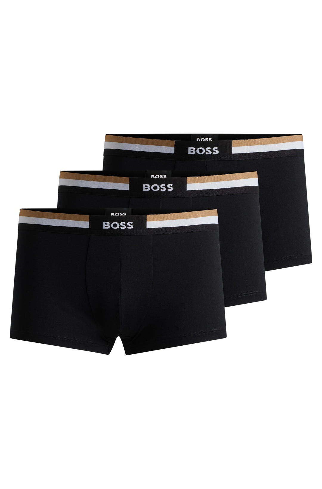 BOSS Trunks  in Cotton Mix - TRUNK 3P MOTION 10260345 01-50516542- Concorde Fashion#color_black-001