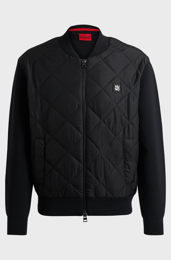 HUGO Casual Jackets Relaxed Fit in Nylon - SYBOR 10260367 01-50516619- Concorde Fashion#color_black-001
