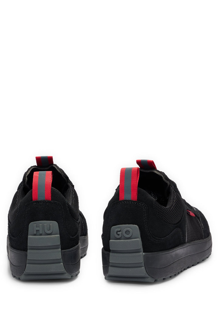 HUGO RED Standard Sole Sneakers in Leather - CILAN_TENN_MESD 10260400 01-50517016- Concorde Fashion#color_black-005