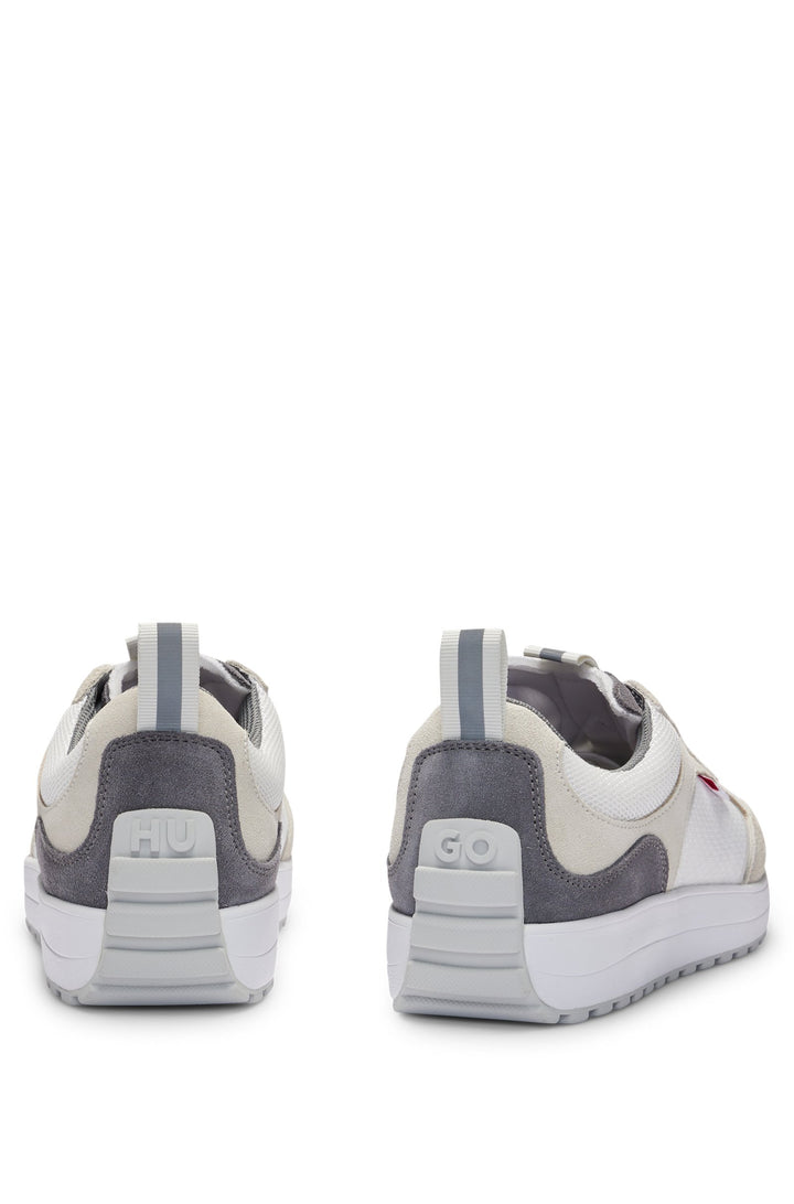 HUGO RED Standard Sole Sneakers in Leather - CILAN_TENN_MESD 10260400 01-50517016- Concorde Fashion#color_white-120